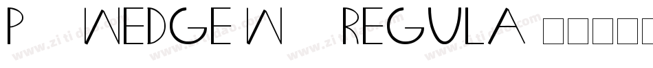 P22 Wedge W05 Regula字体转换